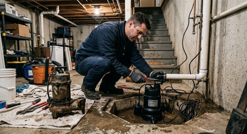 Ejector Pump Installation in West Des Moines, IA