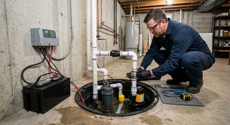 Sump Pump Relocation in Mobile, AL